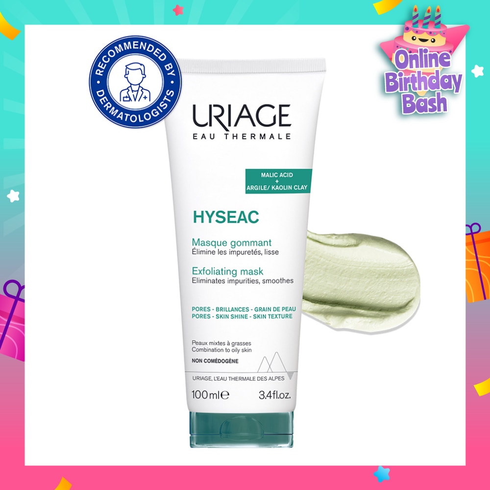 Hyseac Exfoliating Mask With Malic Acid + Argile/Kaolin Clay (For Combination To Oily Skin) 100ml