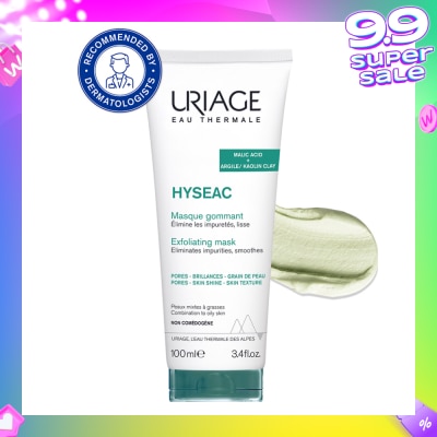 URIAGE Hyseac Exfoliating Mask With Malic Acid + Argile/Kaolin Clay (For Combination To Oily Skin) 100ml