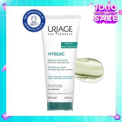 URIAGE Hyseac Exfoliating Mask With Malic Acid + Argile/Kaolin Clay (For Combination To Oily Skin) 100ml