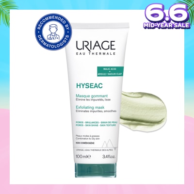 URIAGE Hyseac Exfoliating Mask With Malic Acid + Argile/Kaolin Clay (For Combination To Oily Skin) 100ml