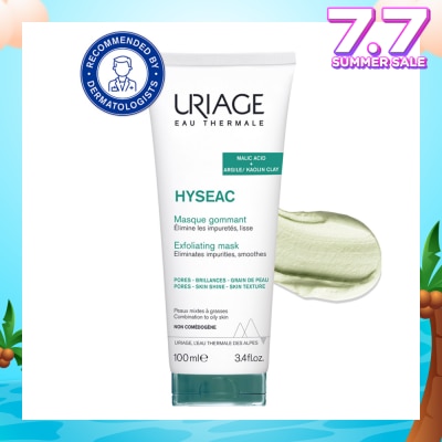 URIAGE Hyseac Exfoliating Mask With Malic Acid + Argile/Kaolin Clay (For Combination To Oily Skin) 100ml
