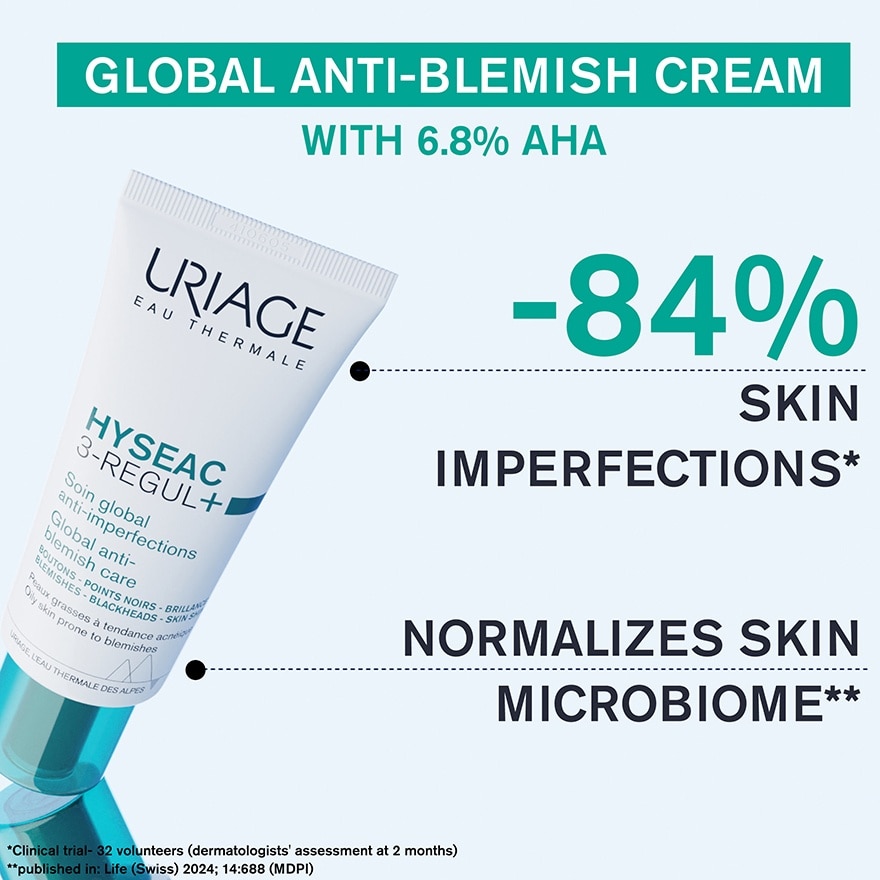 Hyseac 3-Regul+ Global Anti-Blemish Care (For Oily Skin Prone To Blemishes) 40ml