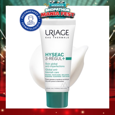 URIAGE - Hyseac 3-Regul+ Global Anti-Blemish Care (For Oily Skin Prone To Blemishes) 40ml