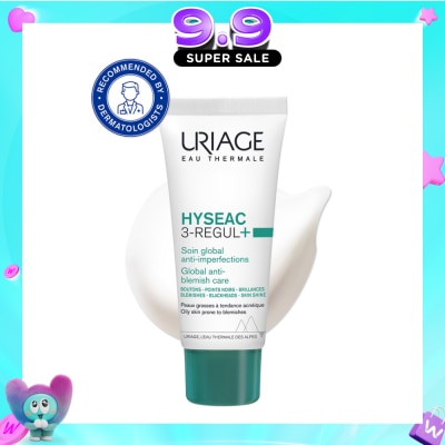 URIAGE - Hyseac 3-Regul+ Global Anti-Blemish Care (For Oily Skin Prone To Blemishes) 40ml image