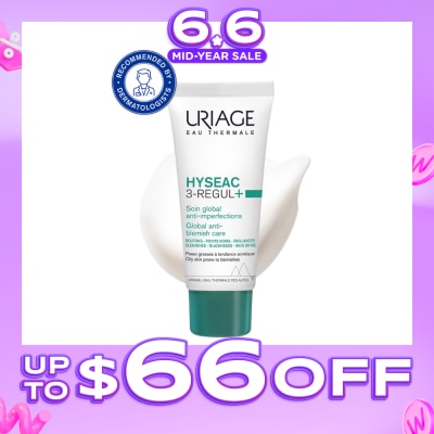 URIAGE - Hyseac 3-Regul+ Global Anti-Blemish Care (For Oily Skin Prone To Blemishes) 40ml