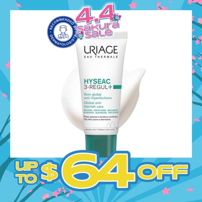 URIAGE - Hyseac 3-Regul+ Global Anti-Blemish Care (For Oily Skin Prone To Blemishes) 40ml