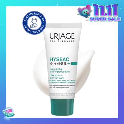 URIAGE Hyseac 3-Regul+ Global Anti-Blemish Care (For Oily Skin Prone To Blemishes) 40ml