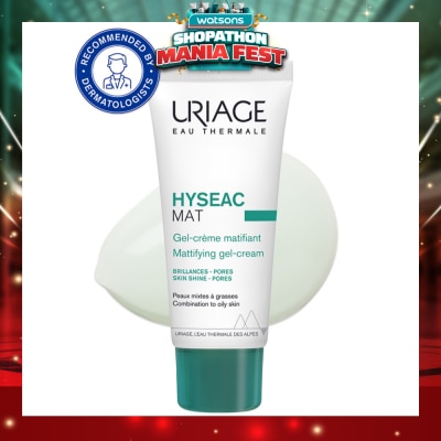 URIAGE - Hyseac Mat Mattifying Gel-Cream (For Combination To Oily Skin) 40ml