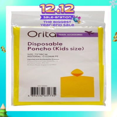ORITA Orita Disposable Poncho Kids 1s