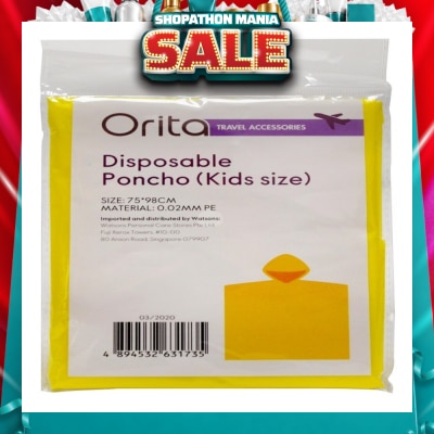 ORITA - Disposable Poncho Kids 1s
