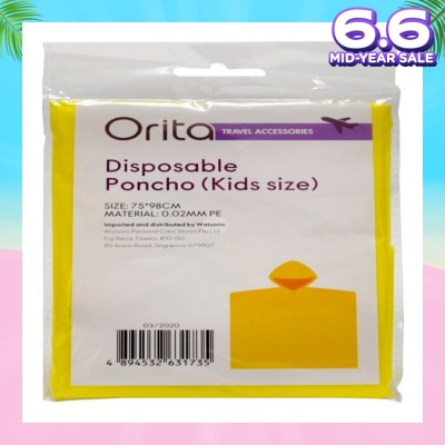 ORITA Orita Disposable Poncho Kids 1s