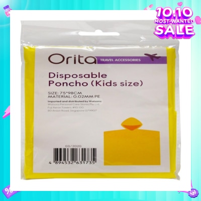 ORITA Orita Disposable Poncho Kids 1s