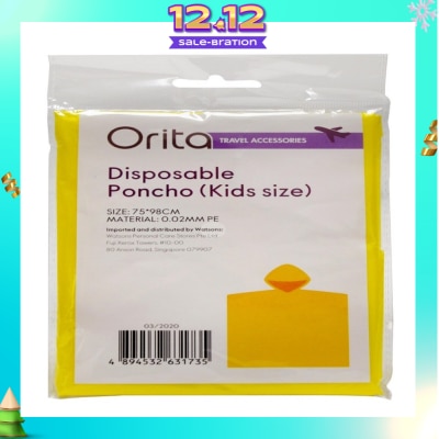 ORITA Orita Disposable Poncho Kids 1s