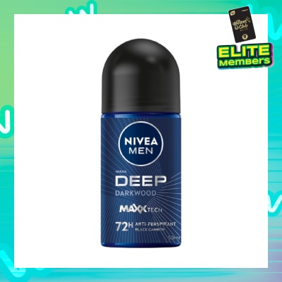 NIVEA For Men Deep Dry Clean Feel Anti-Perspirant Roll-On 50ml