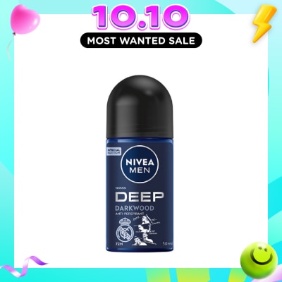 NIVEA For Men Deep Dry Clean Feel Anti Perspirant Roll On 50ml image