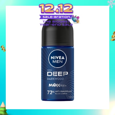 NIVEA For Men Deep Dry Clean Feel Anti-Perspirant Roll-On 50ml