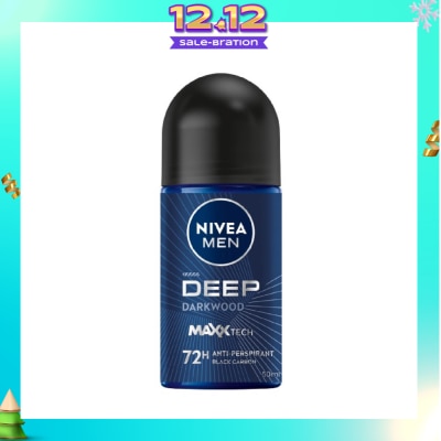 NIVEA For Men Deep Dry Clean Feel Anti-Perspirant Roll-On 50ml