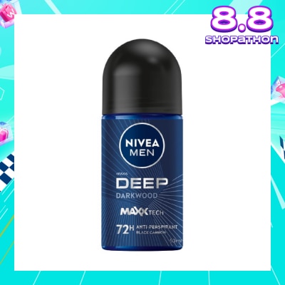 NIVEA For Men Deep Dry Clean Feel Anti-Perspirant Roll-On 50ml
