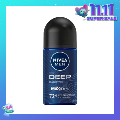 NIVEA For Men Deep Dry Clean Feel Anti-Perspirant Roll-On 50ml