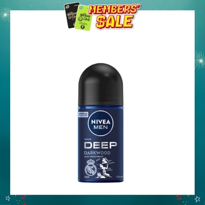 NIVEA - For Men Deep Dry Clean Feel Anti-Perspirant Roll-On 50ml