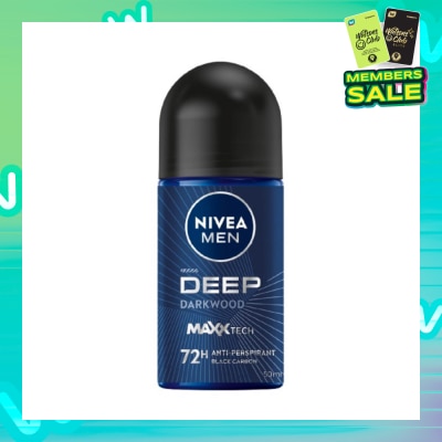NIVEA For Men Deep Dry Clean Feel Anti-Perspirant Roll-On 50ml