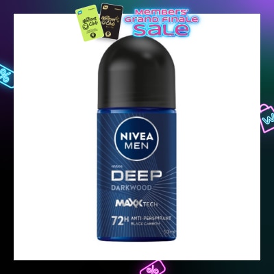 NIVEA For Men Deep Dry Clean Feel Anti-Perspirant Roll-On 50ml
