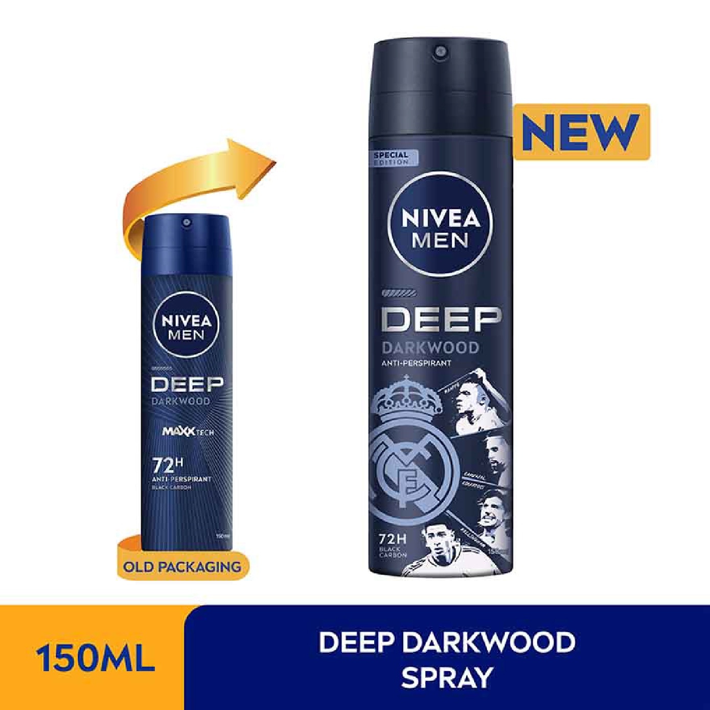 For Men Deep Dry Clean Feel Anti-Perspirant Spray 150ml