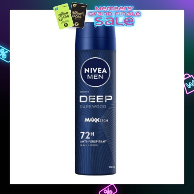 NIVEA For Men Deep Dry Clean Feel Anti-Perspirant Spray 150ml