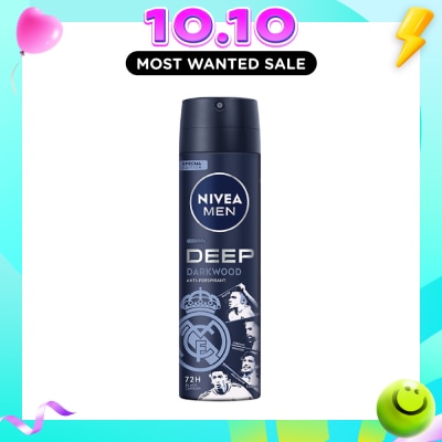 NIVEA For Men Deep Dry Clean Feel Anti Perspirant Spray 150ml image