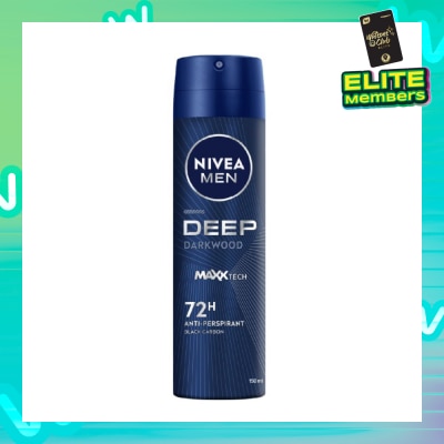 NIVEA For Men Deep Dry Clean Feel Anti-Perspirant Spray 150ml