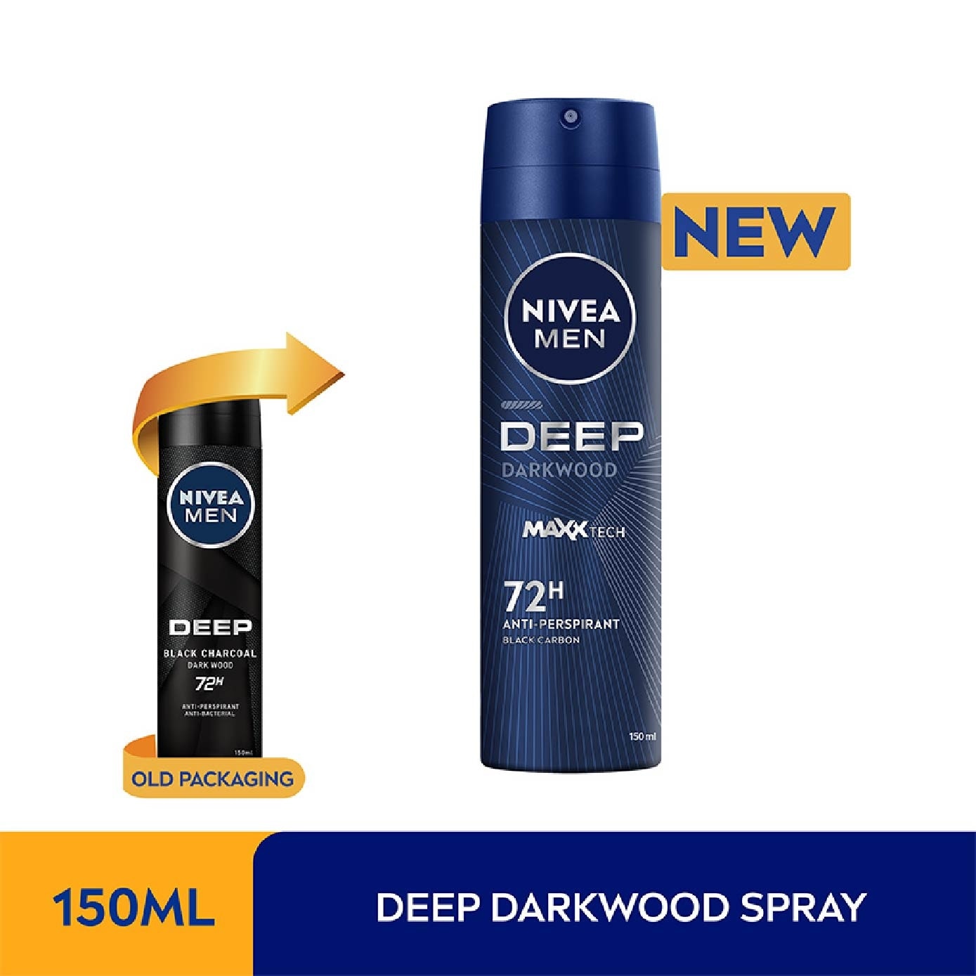 For Men Deep Dry Clean Feel Anti-Perspirant Spray 150ml