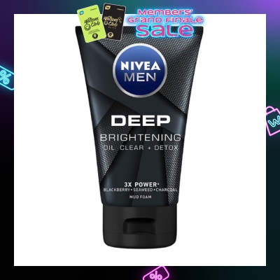 NIVEA For Men Deep Bright Oil Clear Mud Foam 100g