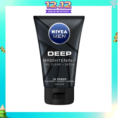 NIVEA For Men Deep Bright Oil Clear Mud Foam 100g