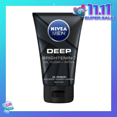 NIVEA For Men Deep Bright Oil Clear Mud Foam 100g