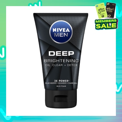NIVEA For Men Deep Bright Oil Clear Mud Foam 100g
