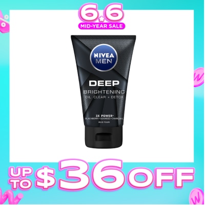 NIVEA - For Men Deep Bright Oil Clear Mud Foam 100g