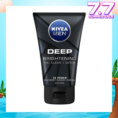 NIVEA For Men Deep Bright Oil Clear Mud Foam 100g