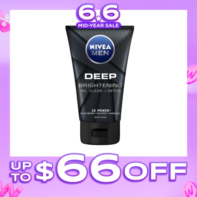 NIVEA - For Men Deep Bright Oil Clear Mud Foam 100g