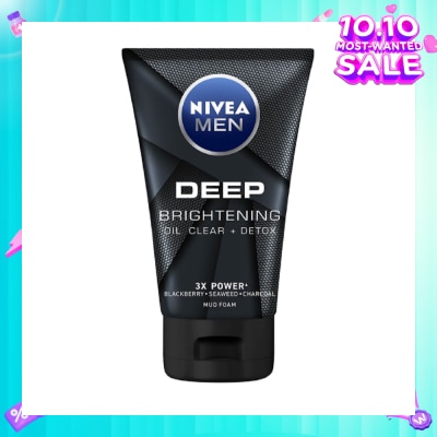 NIVEA For Men Deep Bright Oil Clear Mud Foam 100g