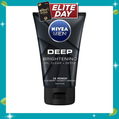 NIVEA For Men Deep Bright Oil Clear Mud Foam 100g image
