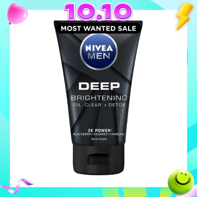 NIVEA For Men Deep Bright Oil Clear Mud Foam 100g image