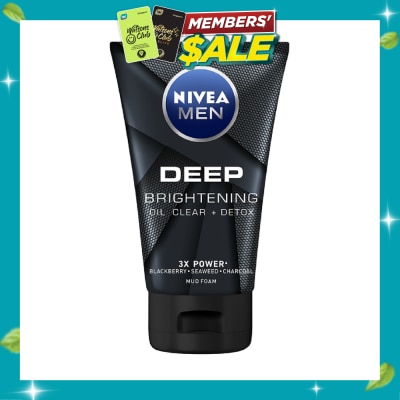 NIVEA For Men Deep Bright Oil Clear Mud Foam 100g image