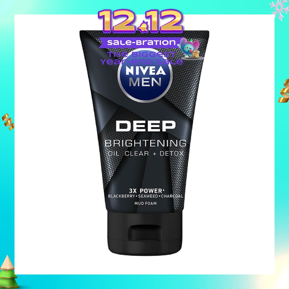 For Men Deep Bright Oil Clear Mud Foam 100g