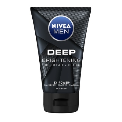 NIVEA - For Men Deep Bright Oil Clear Mud Foam 100g