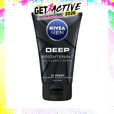NIVEA - For Men Deep Bright Oil Clear Mud Foam 100g image