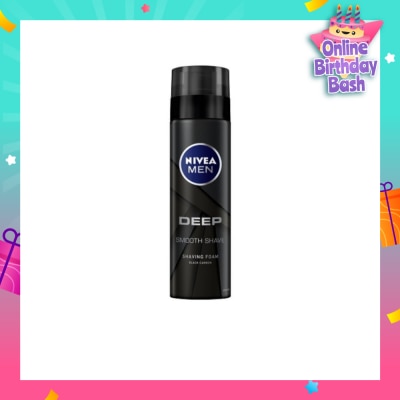 NIVEA For Men Deep Smooth Shave Shaving Foam 200ml