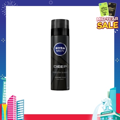 NIVEA For Men Deep Smooth Shave Shaving Foam 200ml