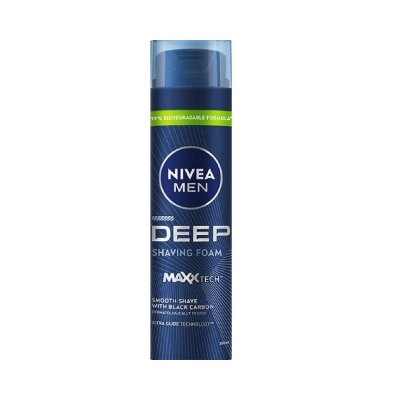 NIVEA - For Men Deep Smooth Shave Shaving Foam 200ml (Expiry: Apr`2027)