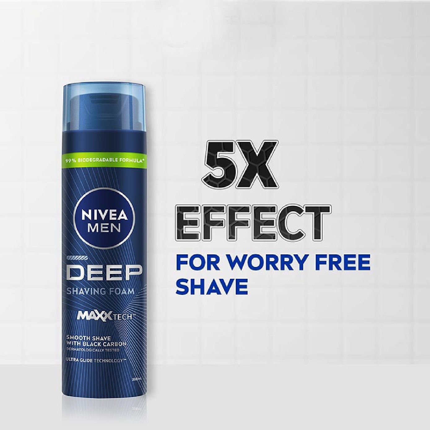 For Men Deep Smooth Shave Shaving Foam 200ml (Expiry: Apr`2027)