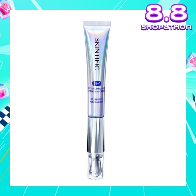 SKINTIFIC 360 Crystal Massager Lifting Eye Cream (To Reduces Fine Lines, Wrinkles, Puffiness & Dark Circles) 20g